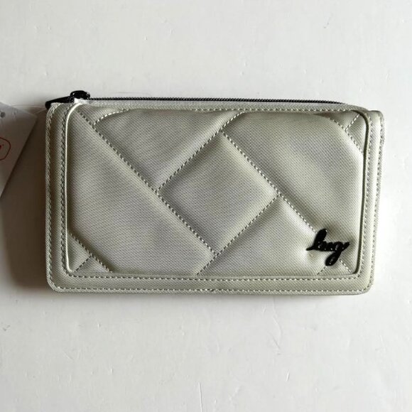 Surrey Satin Luxe VL RFID Wallet Pebble - Picture 6 of 9